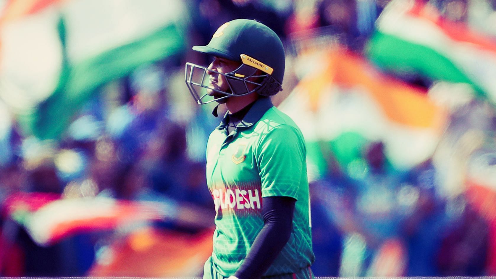 Shakib scored his fourth fifty of the tournament against India.