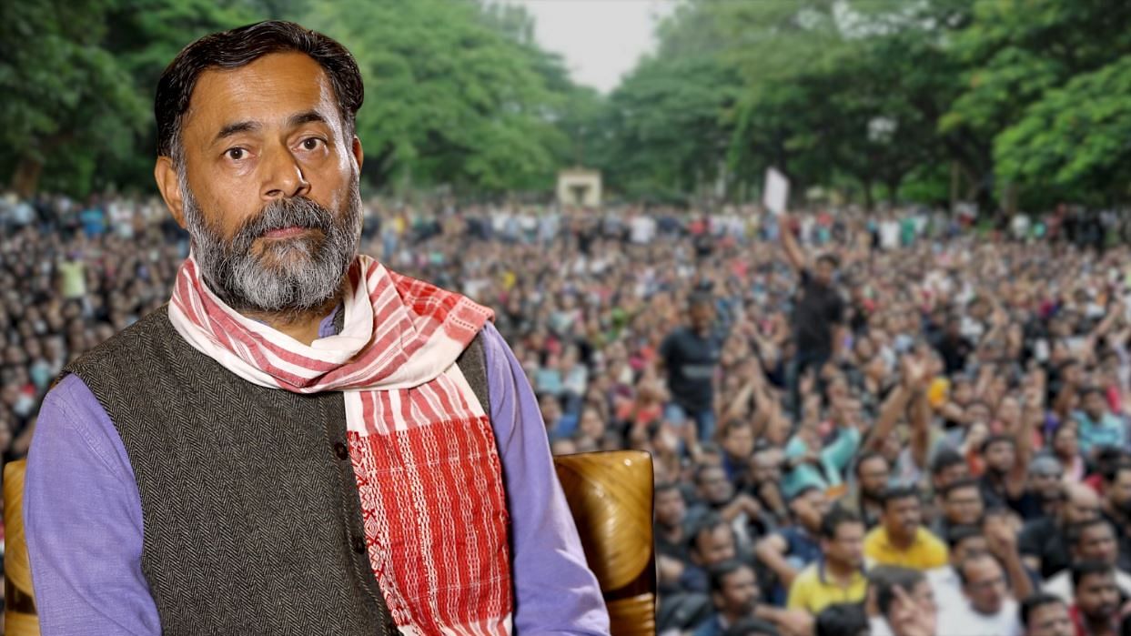 Yogendra Yadav calls the 61 celebrities who sent the open letter defending the government ‘darbaris’ and ‘bhaands’.