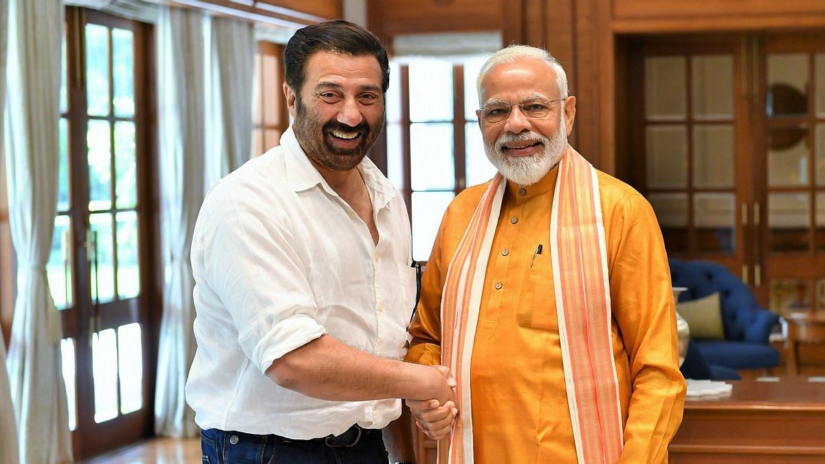 File photo of actor and BJP MP Sunny Deol with PM Modi.