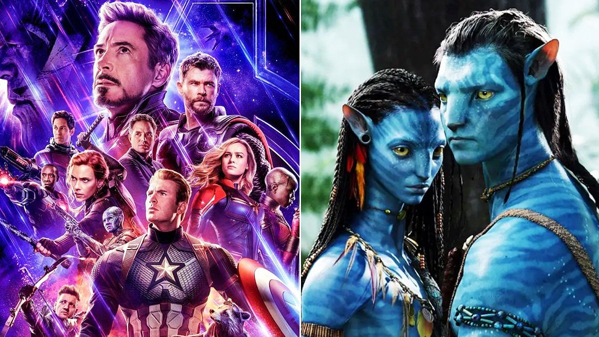 Posters for <i>Avengers: Endgame</i> (L) and <i>Avatar</i> (R).