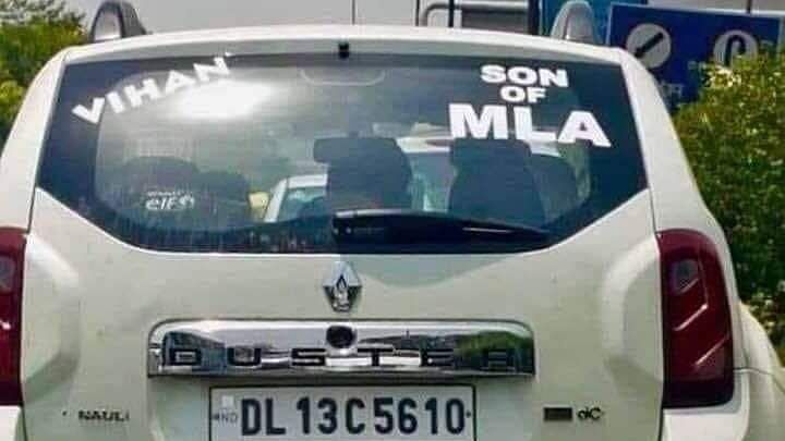 Sirsa had recently claimed on Twitter that a car which displayed “Son of MLA” belonged to the speaker’s son.