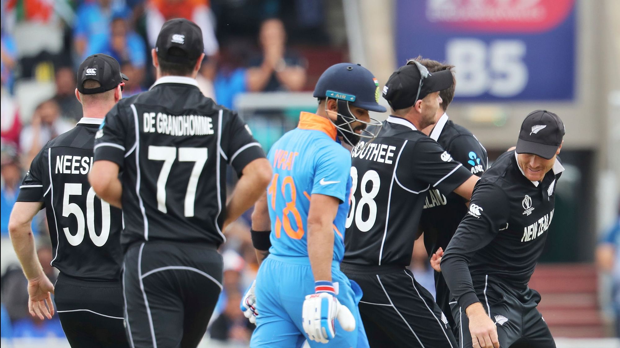 India’s top-order, comprising openers Rohit Sharma and KL Rahul, and captain Virat Kohli, collapsed within 19 balls of the chase against New Zealand.