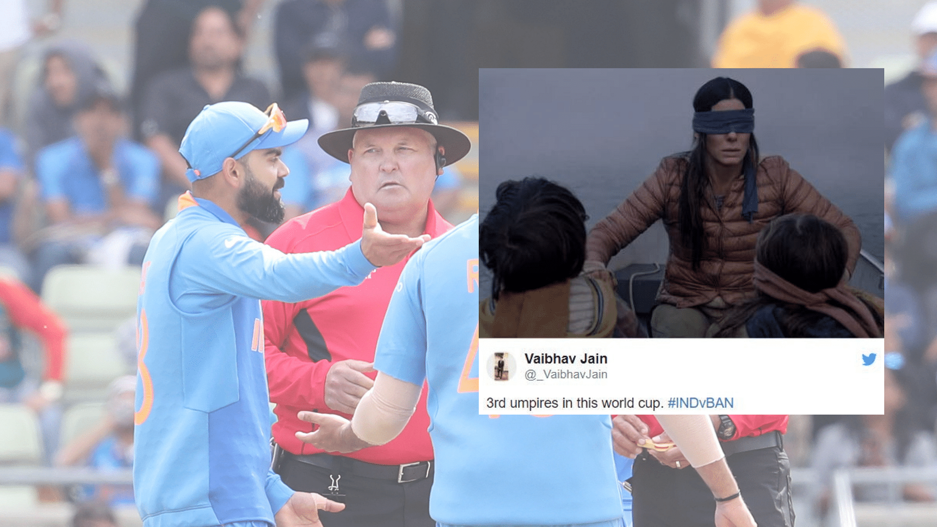 Ind vs Ban World Cup: Emotions ran high on social media as India played against Bangladesh at Birmingham. 