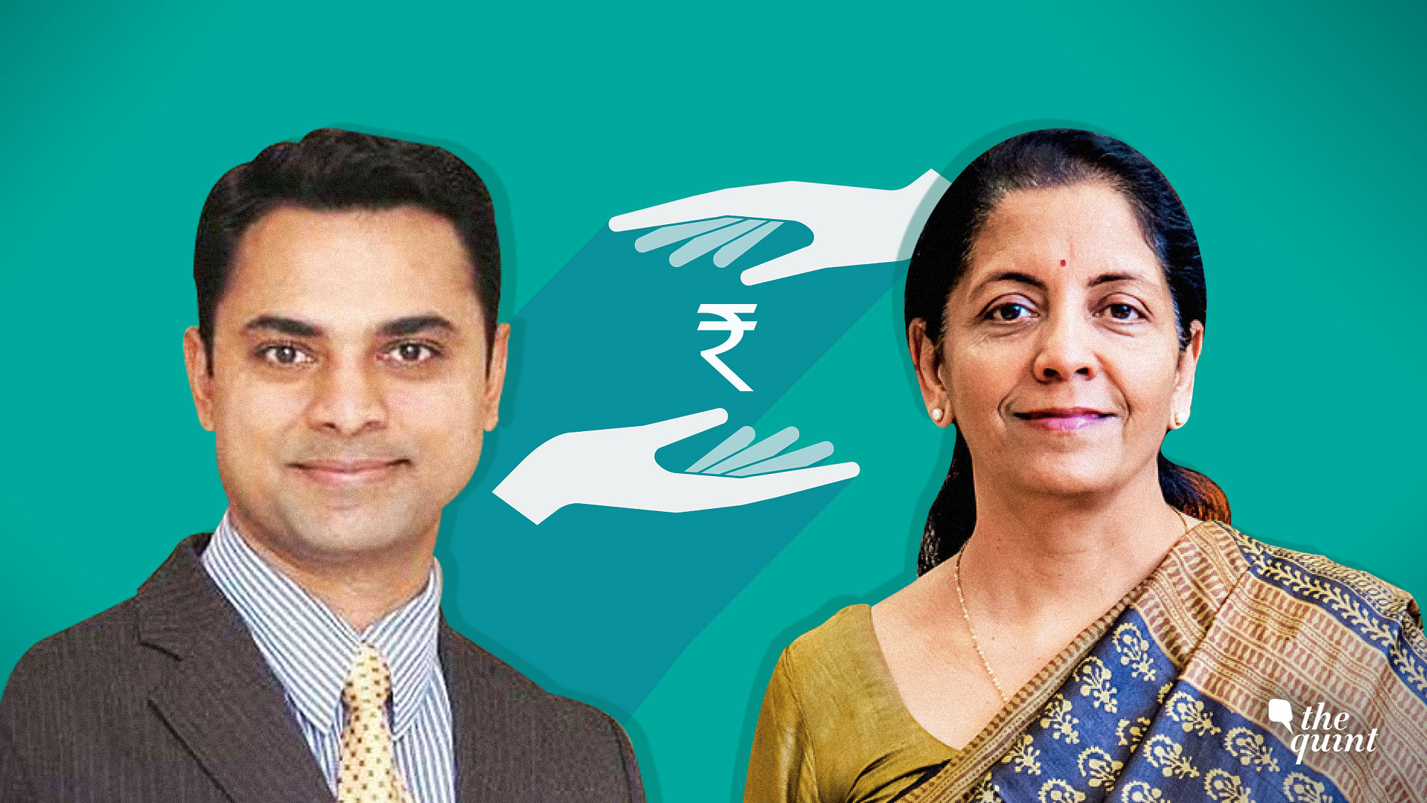 Finance Minister Nirmala Sitharaman (right) and CEA Krishnamurthy Subramanian.