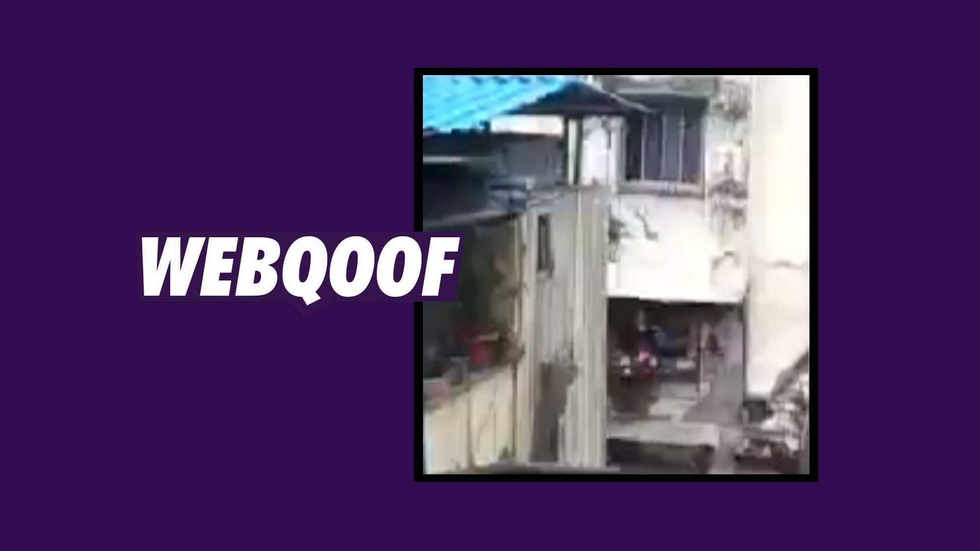 A viral video on social media falsely claimed that it is from a recent building collapse in Mumbai’s Dongri area.