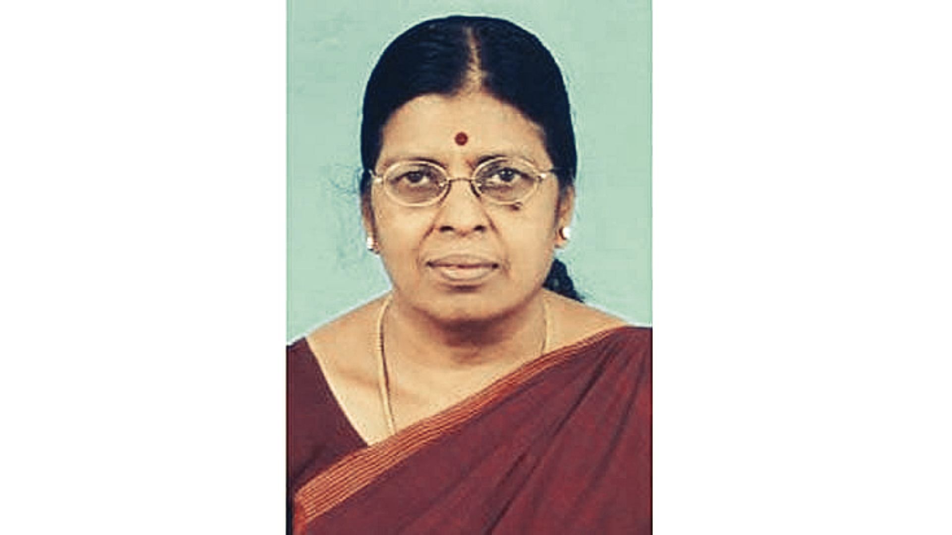 File photo of Uma Maheswari (61), who was Mayor of the Tirunelveli Corporation between 1996 and 2001.