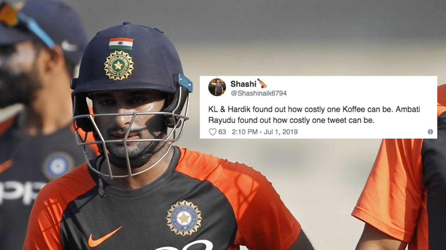 Fans asked why Team India didn’t bring in Ambati Rayudu in place of Vijay Shankar.