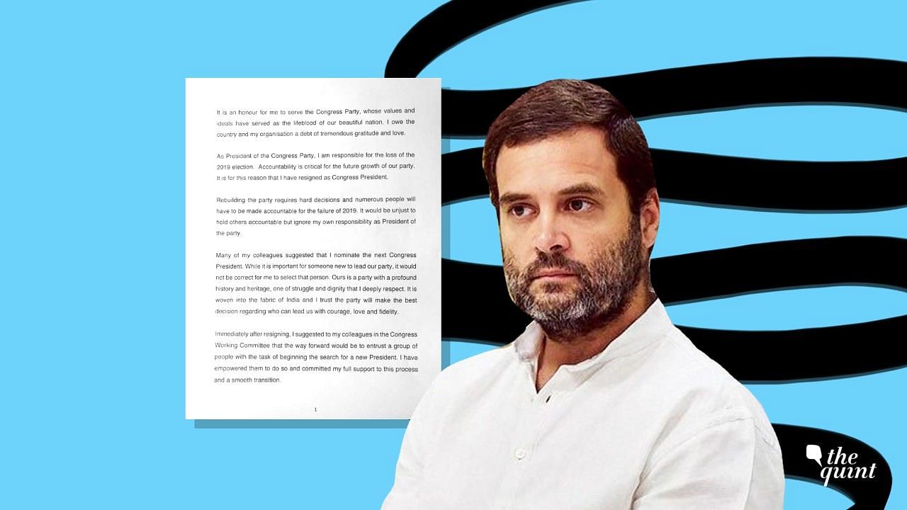 Rahul Gandhi put out his four-page letter on Twitter.
