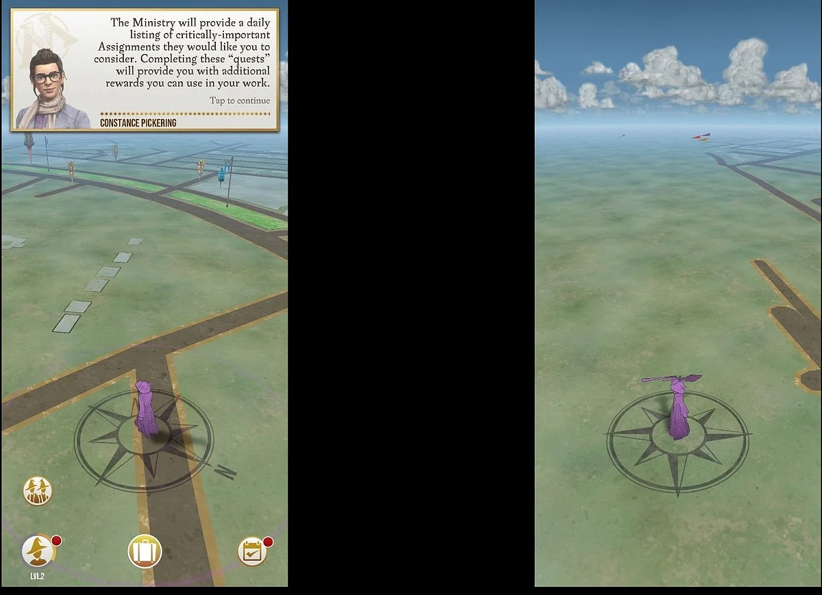 Most of the times the location went to either the grass area or the avatar didn’t move at all.