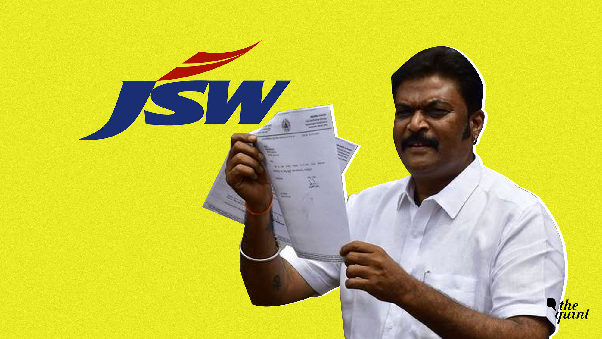 Anand Singh has submitted his resignation over the JSW land deal.&nbsp;