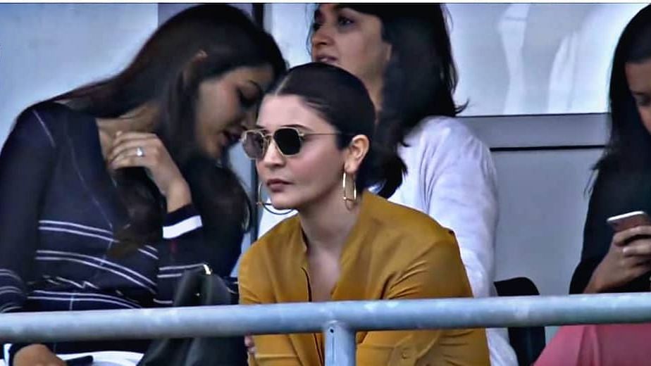 IND vs SL World Cup 2019: Anushka Sharma enjoying the ICC World Cup 2019 match between India and Sri Lanka.