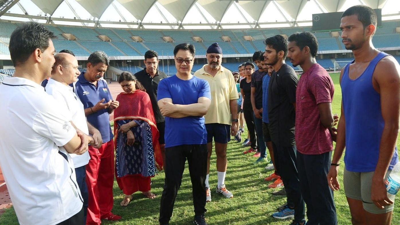 Kiren Rijiju said the Centre will supplement efforts of the state government concerned for bridging gaps in sports infrastructure.