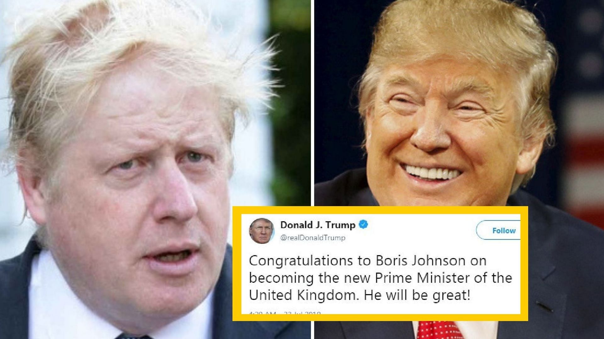 Boris Johnson Is The New UK Prime Minister, Twitter Compares Him to US'  Donald Trump