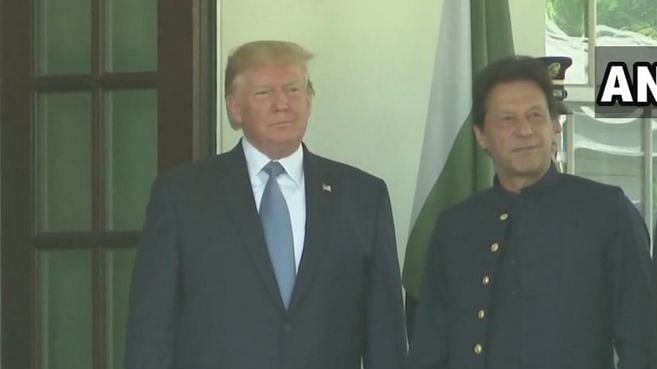 Pakistan Prime Minister Imran Khan arrived at the White House for a meeting with US President Donald Trump n Monday, 22 July.