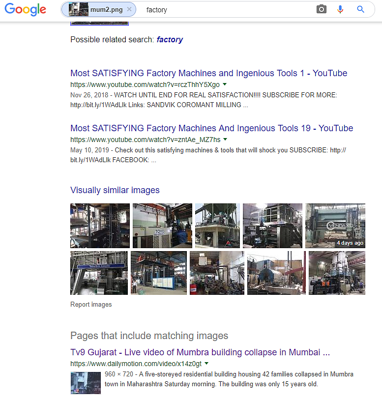 Google reverse image search suggested that the video was from Mumbra.