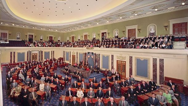 The United States Senate Chamber.