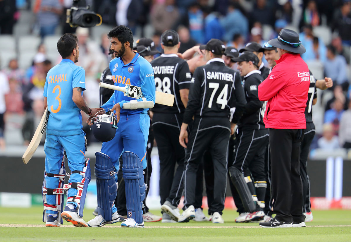 Pictures from Old Trafford after New Zealand beat India by 18 runs to enter the 2019 World Cup final