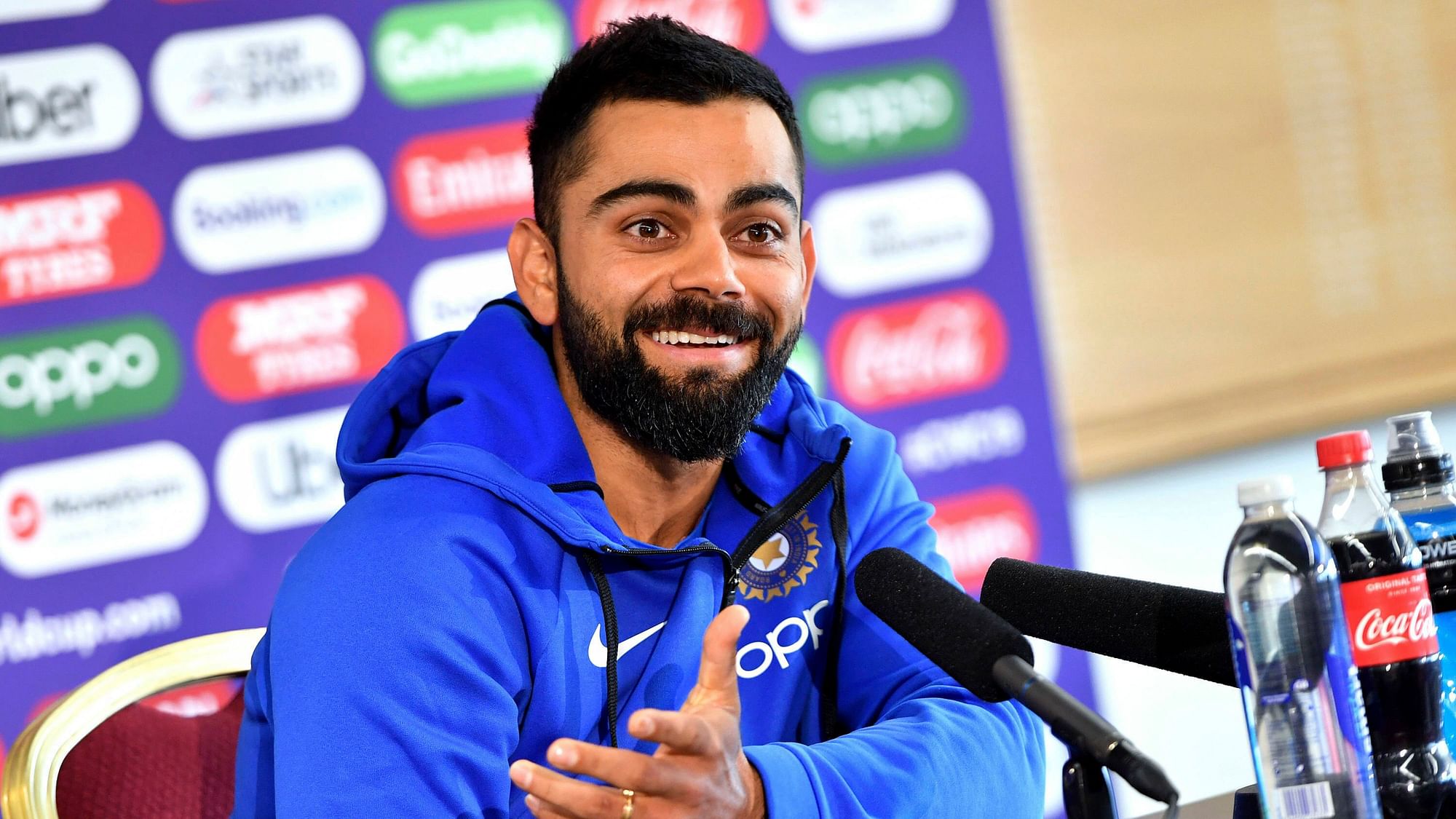 Indian skipper Virat Kohli said he is happy to take up any role the team needs of him during the ongoing ICC World Cup.
