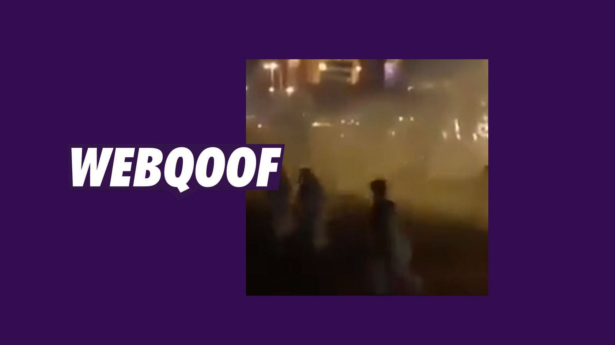 The posts along the old video falsely claimed an explosion took place at the Halal Disco in Jeddah Saudi Arabia.