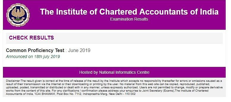 The CA CPT June 2019 result was expected to be released at 6 pm today but was announced earlier.