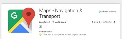 Google maps logo (File Photo: IANS)