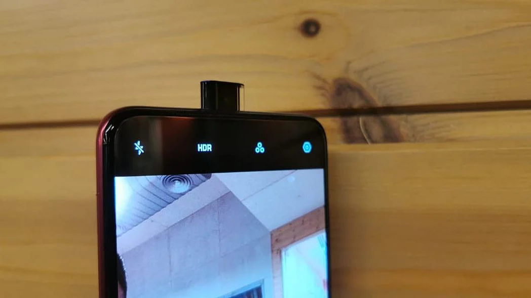 The Oppo K2 comes with a pop-up selfie camera.
