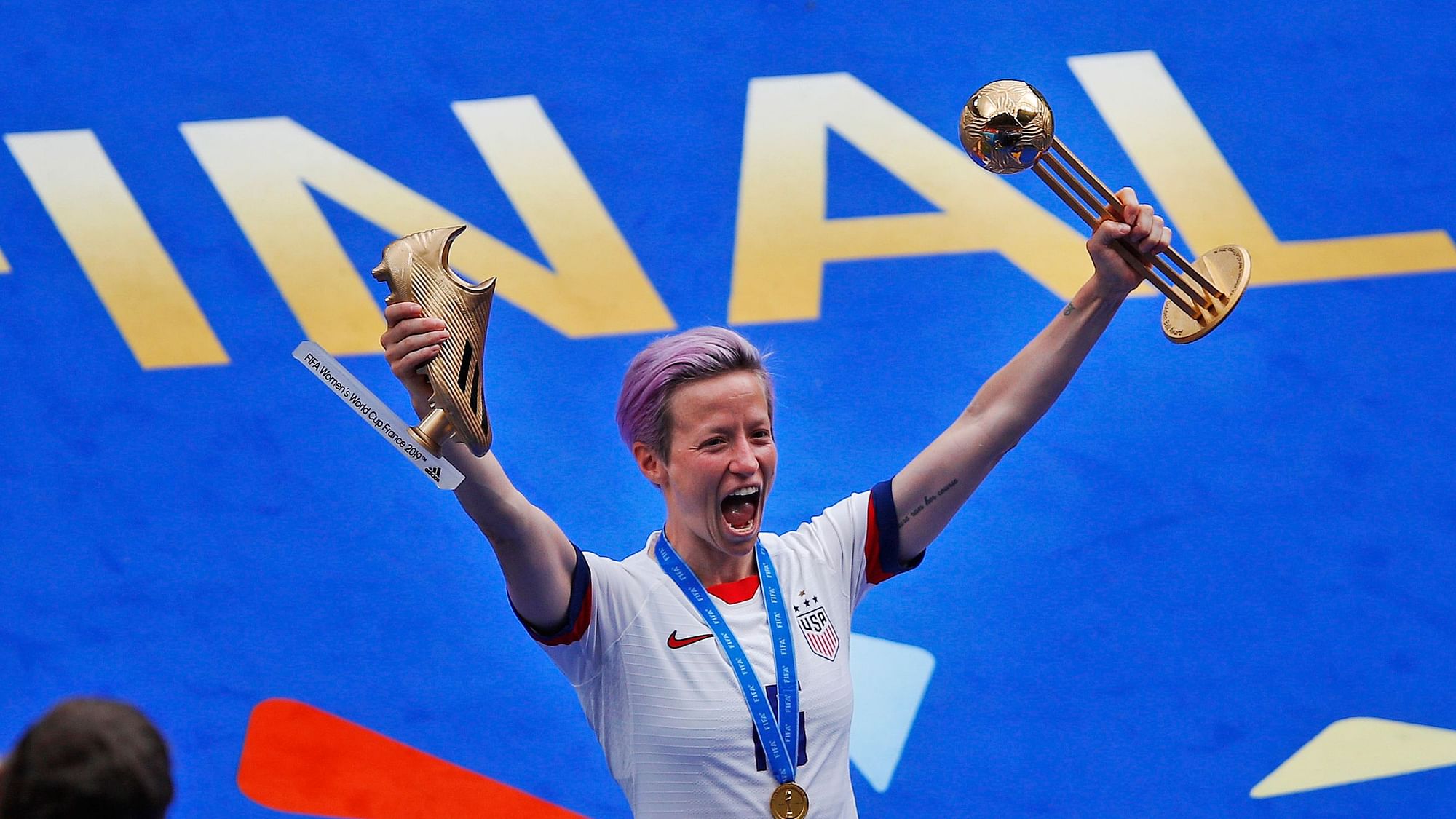 Winning the top player prize provided US captain Megan Rapinoe renowned for her individuality and activism with a platform for both.
