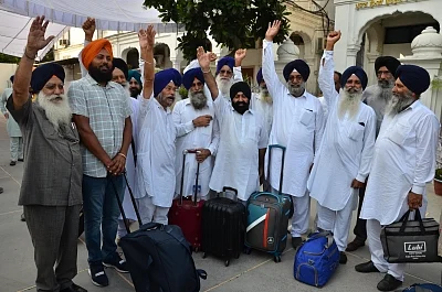 Amritsar: Sikh devotees all set to leave for Pakistan to participate in 550th birth anniversary celebrations of Guru Nanak Dev, from Amritsar on July 30, 2019. (Photo: IANS)