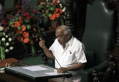 Bengaluru: Karnataka Speaker K.R. Ramesh Kumar during council session in the state Assembly, in Bengaluru on July 23, 2019. (Photo: IANS)
