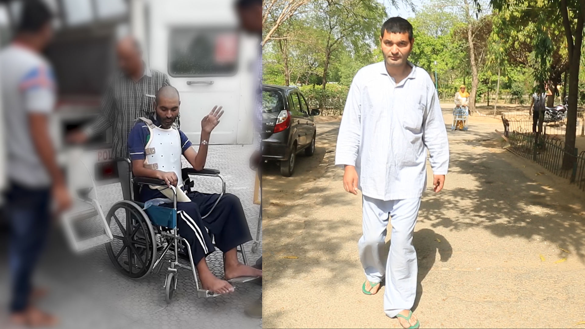 Khursheed Ahmad recovered from a spinal injury.