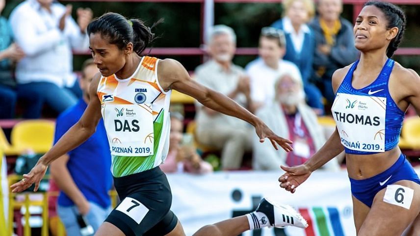 Hima Das won the women’s 200m event for her third international triumph in 11 days at the Kladno Memorial Athletics Meet.