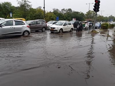 Rain turns Delhi weather pleasant, causes traffic jams