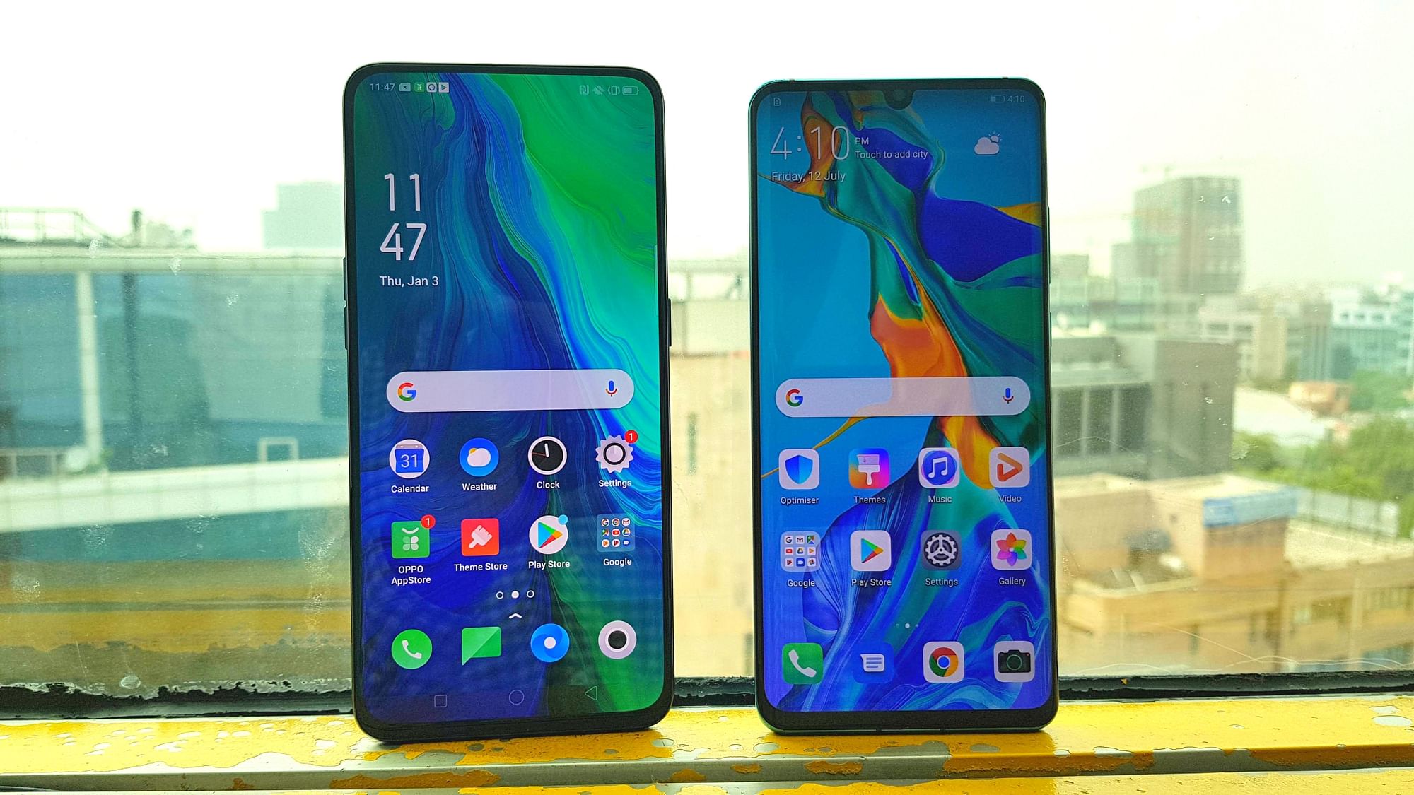 Huawei P30 Pro (right) claims the DXOMark score of 112, as the highest for any smartphone camera.