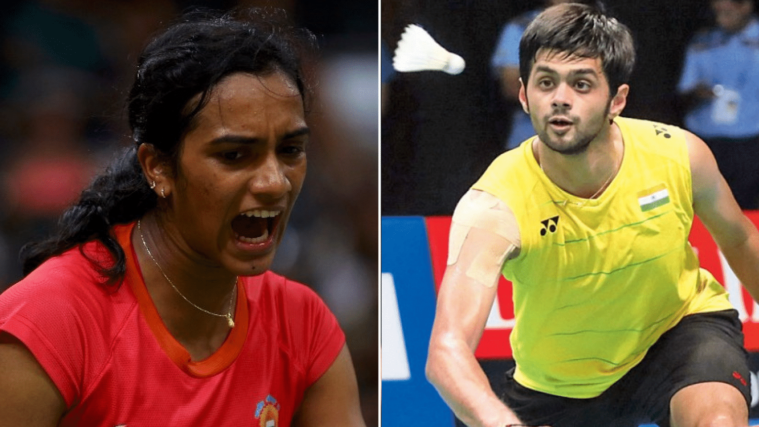 Both Sindhu (left) and Praneeth had convincing wins to enter the quarterfinals of the BWF World Championships in Basel.