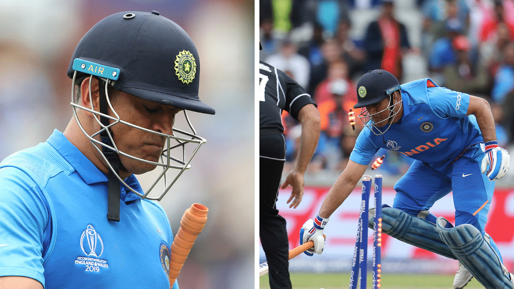 MS Dhoni was run out on 50 in the semi-final against New Zealand on Thursday.