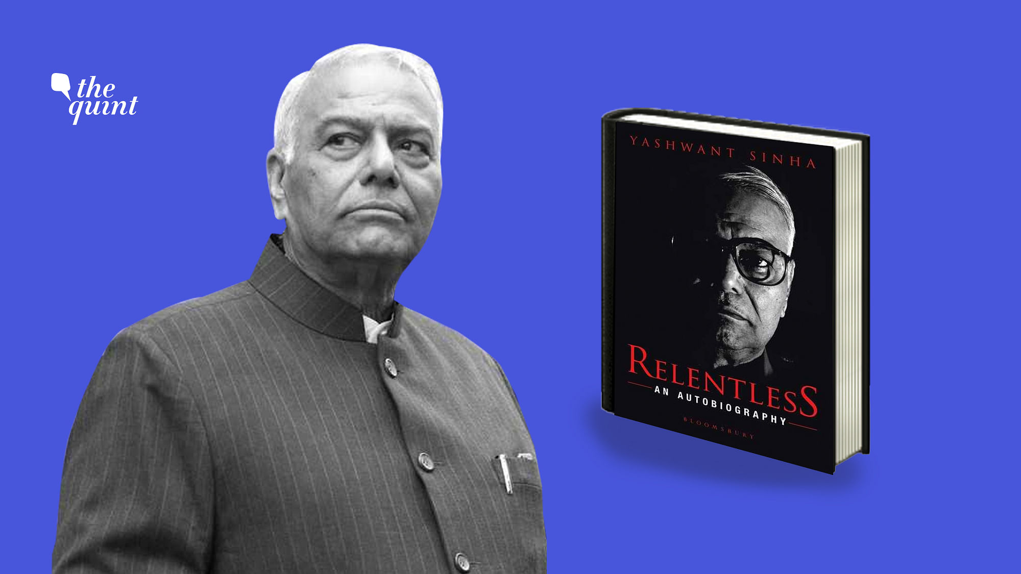 Image of Yashwant Sinha and his book, used for representational purposes.