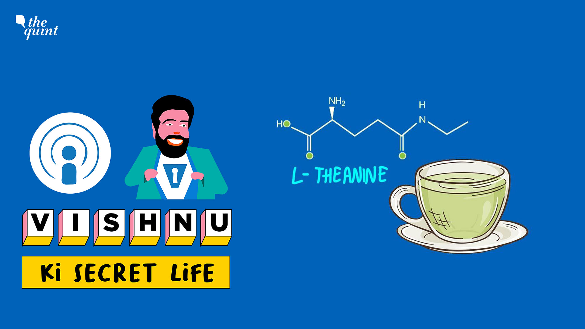 L-Theanine is a non-essential amino acid which is found in tea! Which means it’s not made naturally in your body, but you can get it from drinking tea.&nbsp;