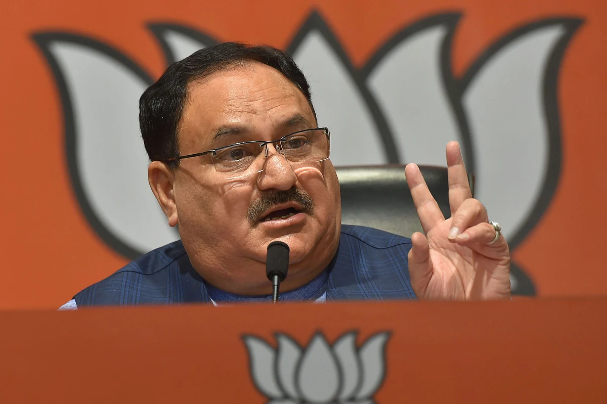 BJP National Working President JP Nadda addressing a press conference at the party HQ in New Delhi on 26 July 2019. 