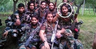 Lateef Tiger, a top Hizbul commander and a close associate of the slain separatist poster boy Burhan Wani (marked in the picture) was among the three militants killed on Friday by the security forces in Jammu and Kashmir