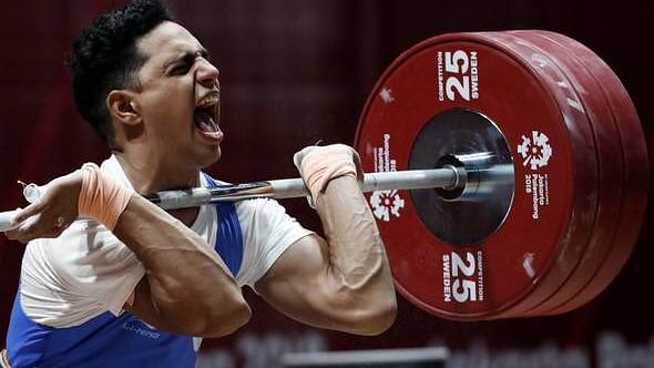 Ajay Singh lifted 190kg in the event which is more than double his body weight.