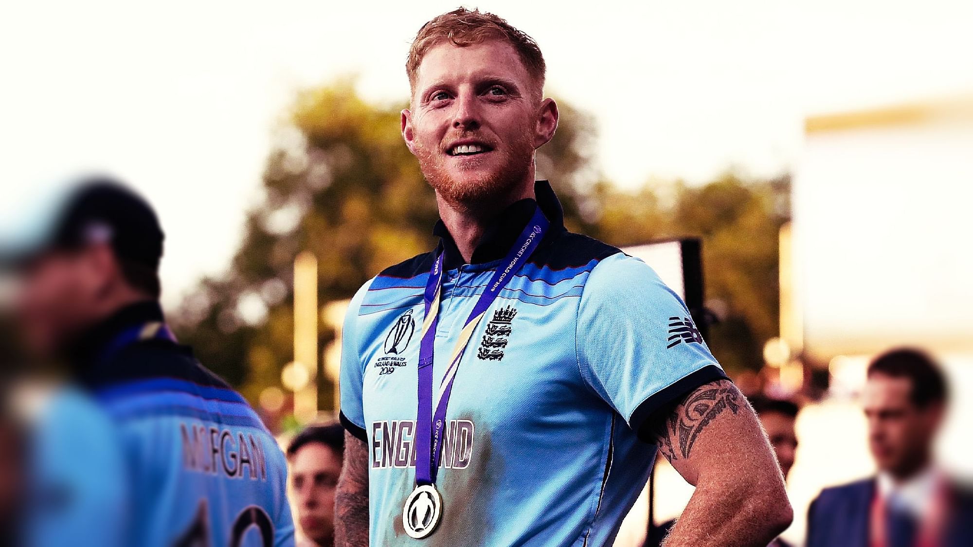 Ben Stokes was unbeaten on 84 after England were bowled out for 241 in their 50 overs.