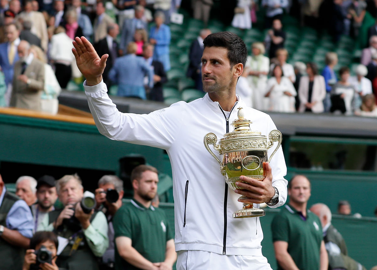 Novak Djokovic became the first man in 71 years to win Wimbledon after facing match points in the final.