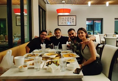 Bollywood actress Anushka Sharma has joined her star cricketer husband Virat Kohli in Miami, ahead of India