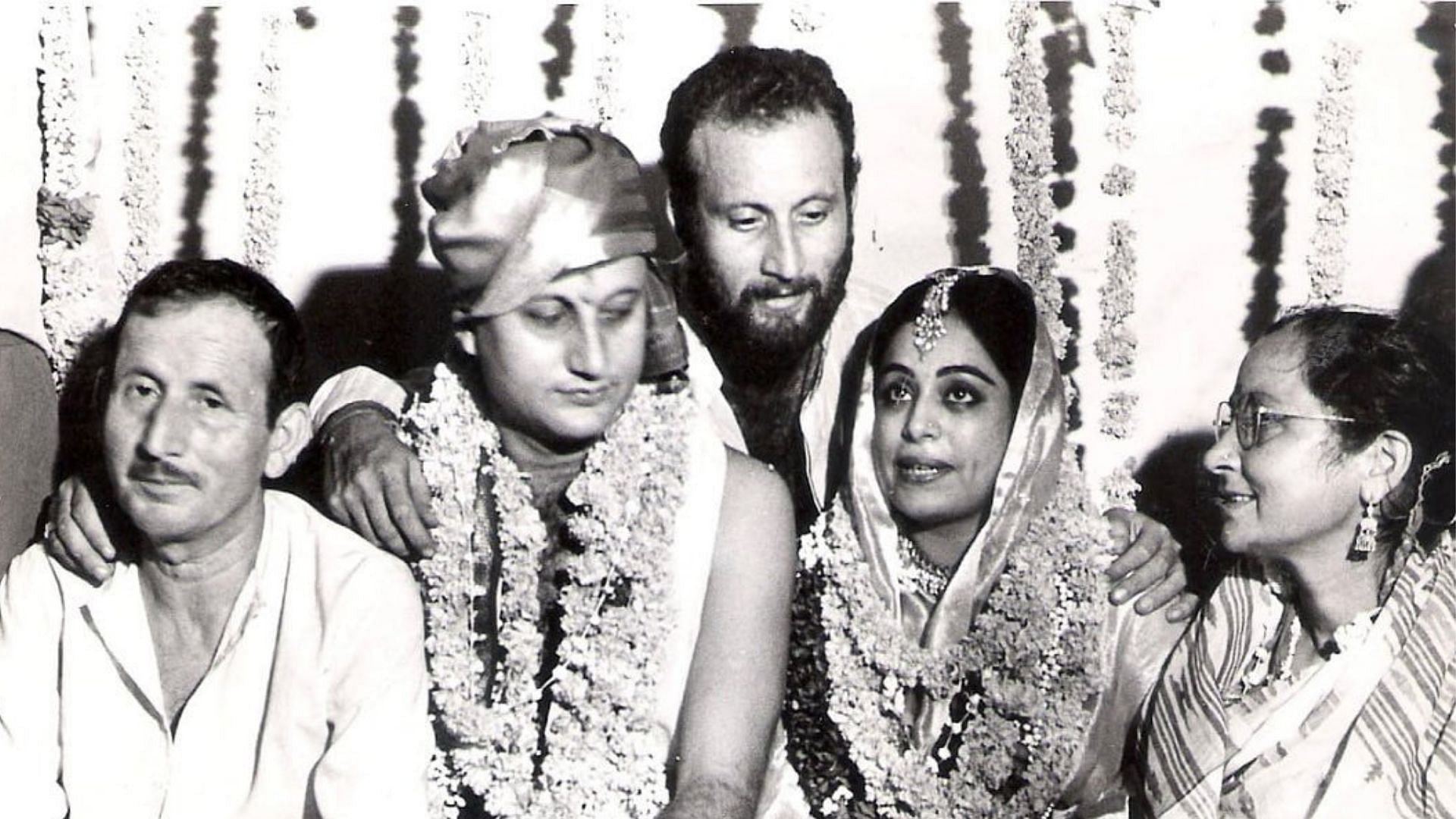 Anupam Kher and Kirron Kher on their wedding day.