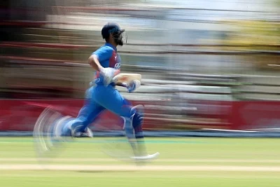 <div class="paragraphs"><p>Virat Kohli in action during the third T20I between India and West Indies at Providence Stadium in Guyana </p></div>