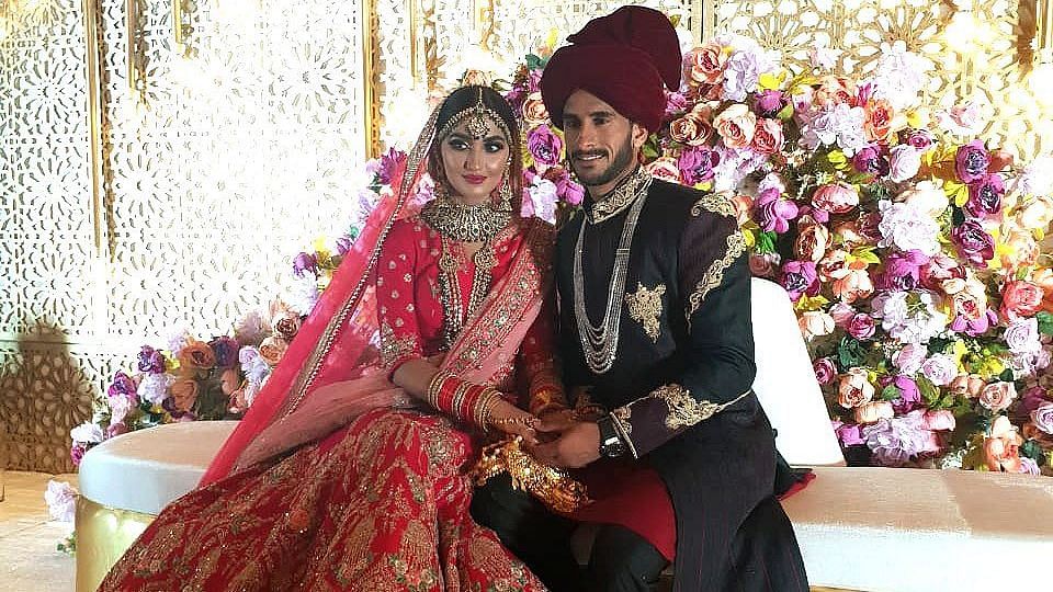 The wedding took place in Dubai on Tuesday, attended by friends and family as well as a few leading cricketers from Pakistan.