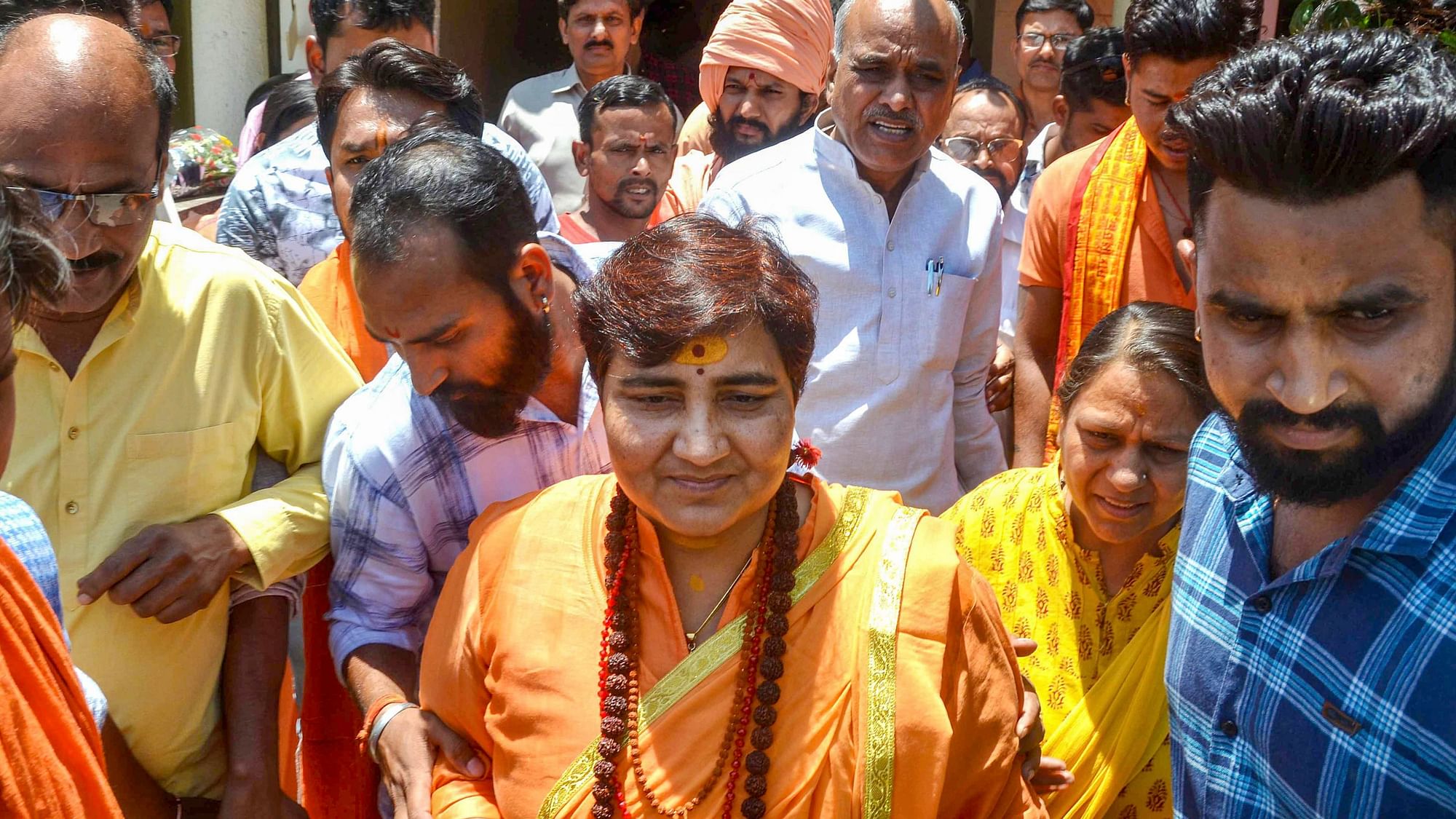 BJP MP Pragya Singh Thakur alleged receiving multiple calls threatening and abusing her.