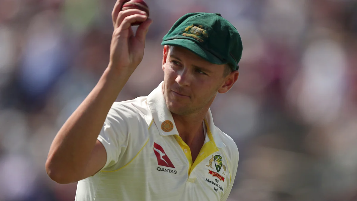 Josh Hazlewood starred with the ball for Australia picking 5/30.