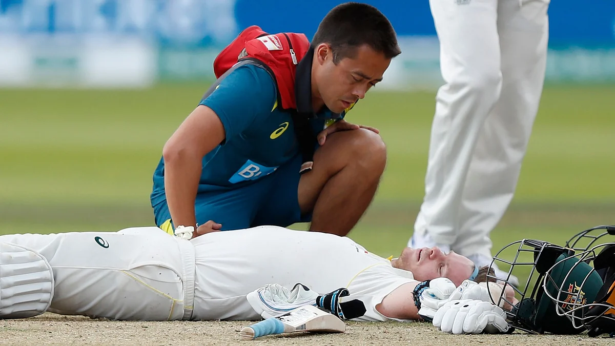 After Steve Smith was struck on his neck by a ferocious Jofra Archer bouncer at Lord’s, he was ruled out from the third Test because of concussion.