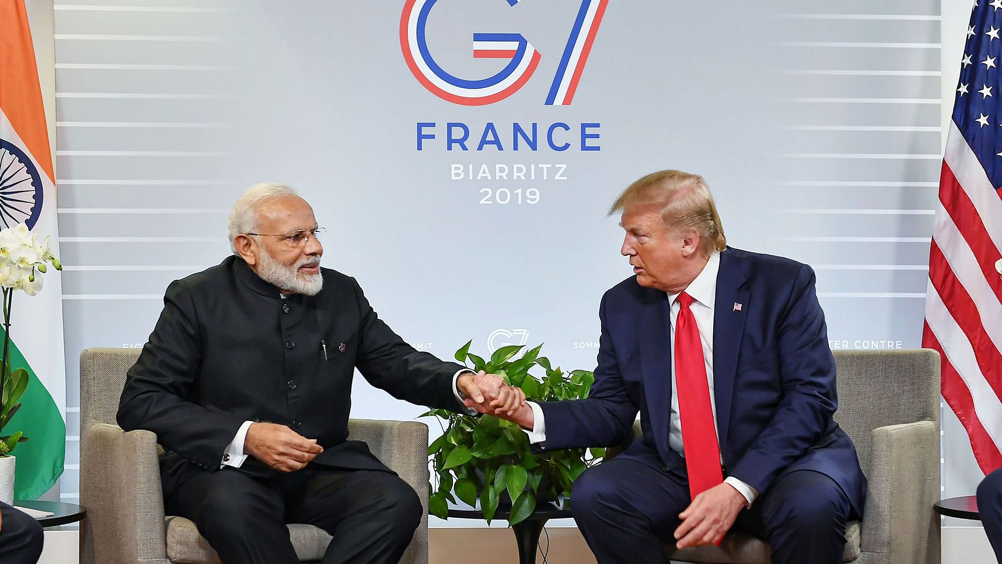 PM Modi meets US President Donald Trump.
